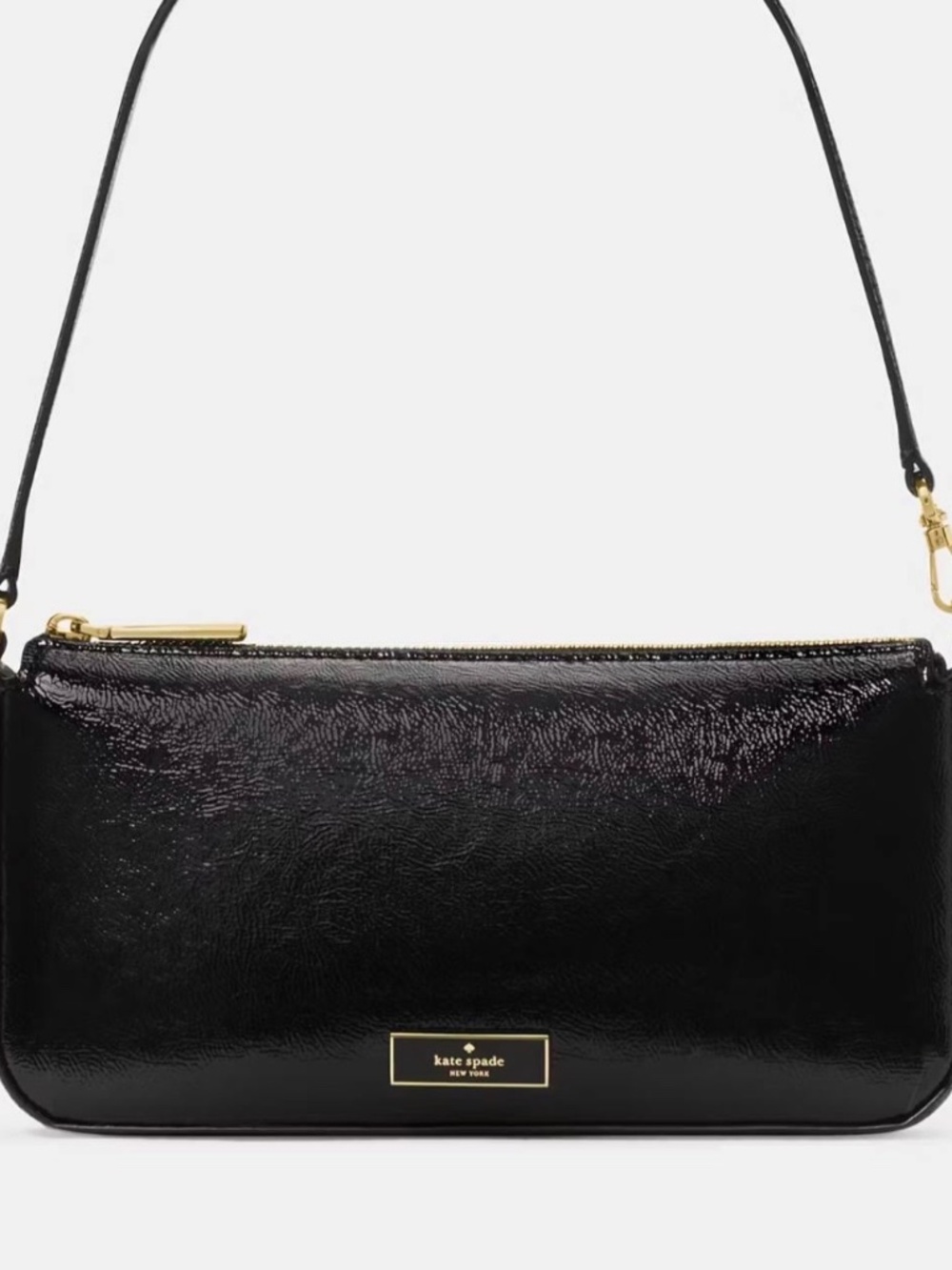 kate spade Bridget Crinkle  Patent Convertible Wristlet